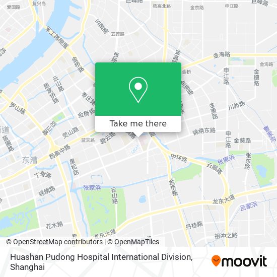 Huashan Pudong Hospital International Division map