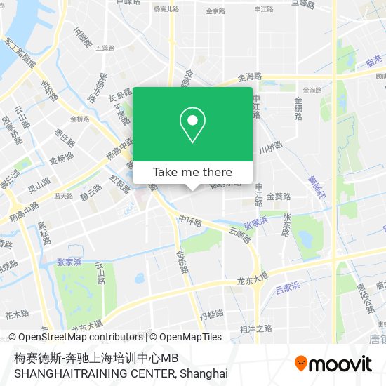 梅赛德斯-奔驰上海培训中心MB SHANGHAITRAINING CENTER map