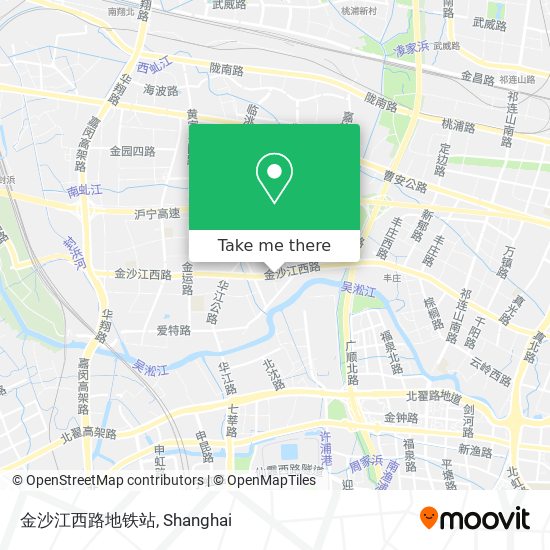 金沙江西路地铁站 map