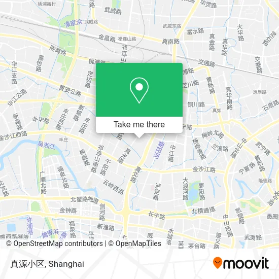 真源小区 map