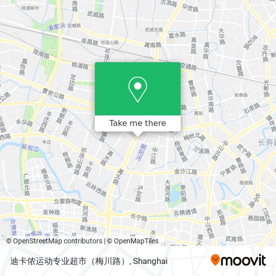 迪卡侬运动专业超市（梅川路） map