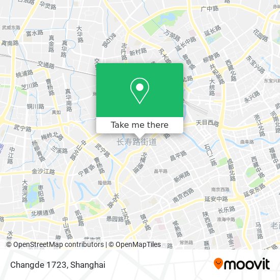 Changde 1723 map