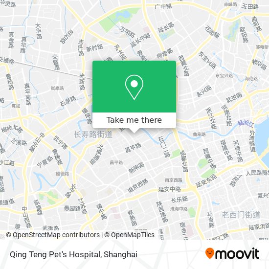 Qing Teng Pet's Hospital map