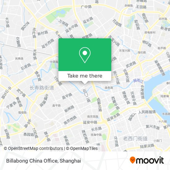 Billabong China Office map