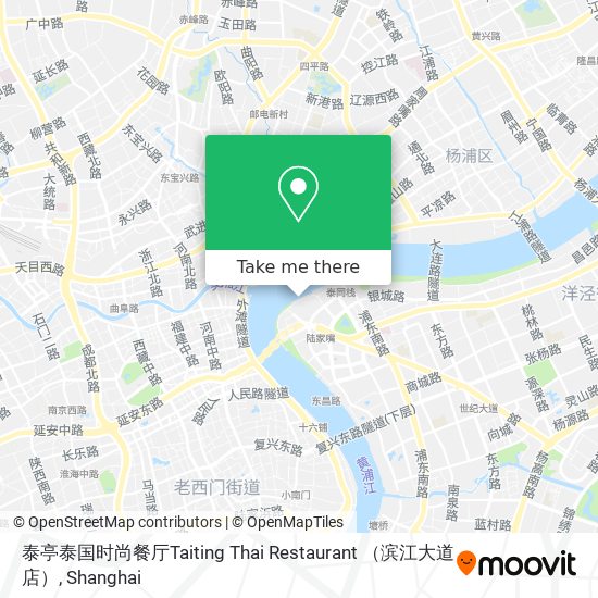 泰亭泰国时尚餐厅Taiting Thai Restaurant （滨江大道店） map