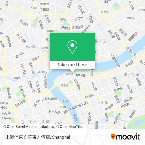 上海浦東文華東方酒店 map