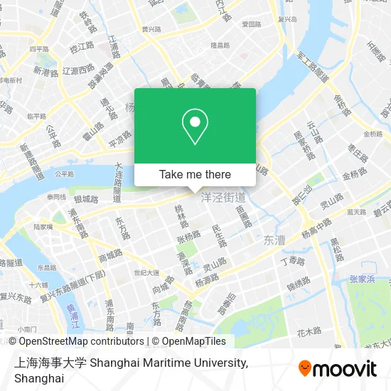上海海事大学 Shanghai Maritime University map