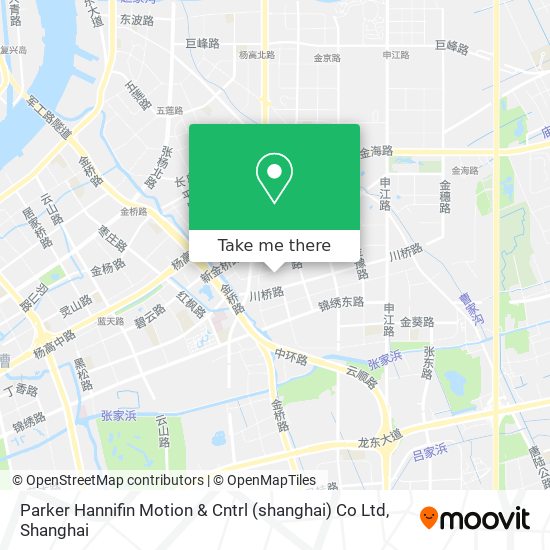 Parker Hannifin Motion & Cntrl (shanghai) Co Ltd map