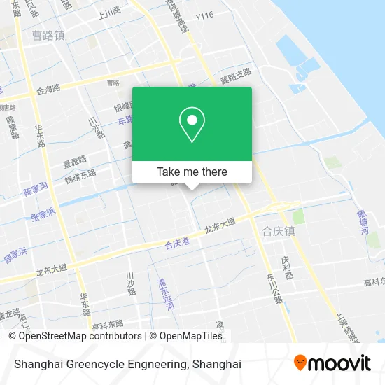 Shanghai Greencycle Engneering map