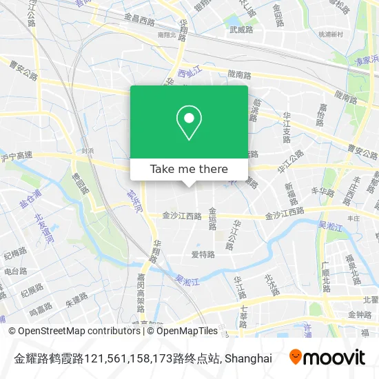 金耀路鹤霞路121,561,158,173路终点站 map