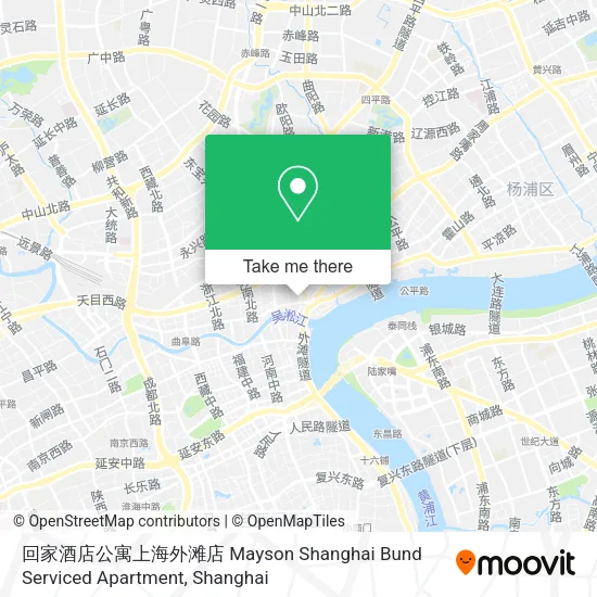 回家酒店公寓上海外滩店 Mayson Shanghai Bund Serviced Apartment map