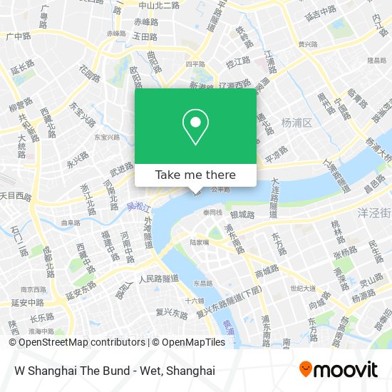 W Shanghai The Bund - Wet map