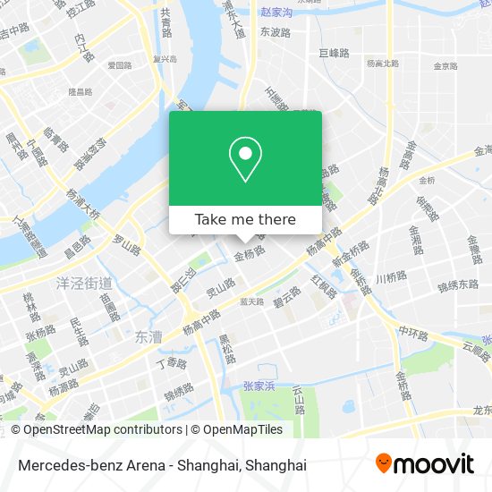 Mercedes-benz Arena - Shanghai map