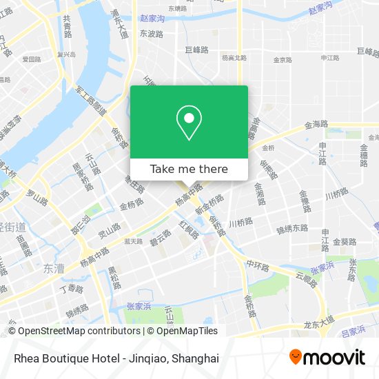 Rhea Boutique Hotel - Jinqiao map