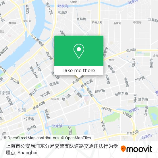 上海市公安局浦东分局交警支队道路交通违法行为受理点 map