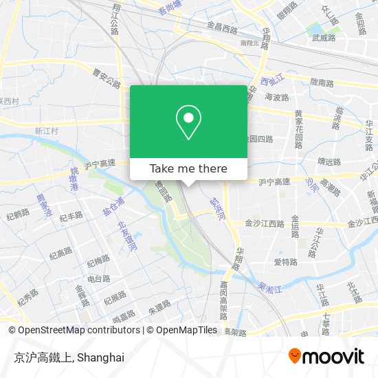 京沪高鐵上 map