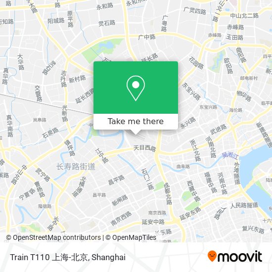 Train T110 上海-北京 map