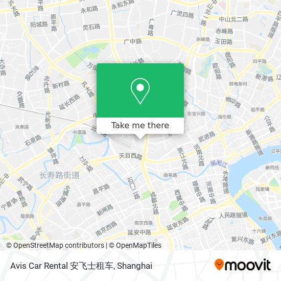 Avis Car Rental 安飞士租车 map