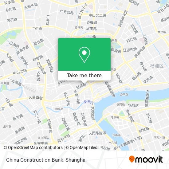 China Construction Bank map