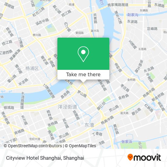 Cityview Hotel Shanghai map