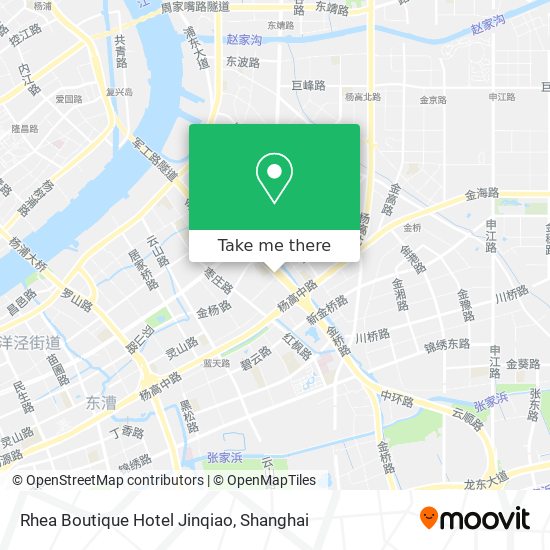 Rhea Boutique Hotel Jinqiao map