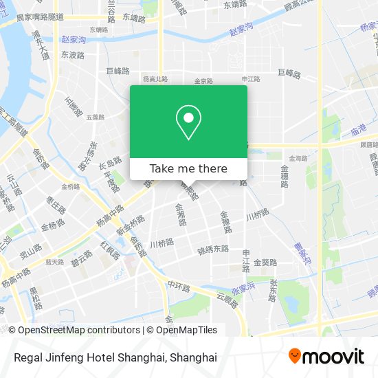 Regal Jinfeng Hotel Shanghai map
