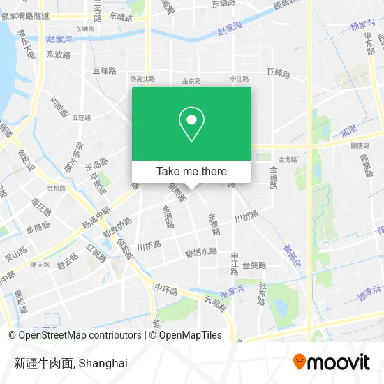 新疆牛肉面 map