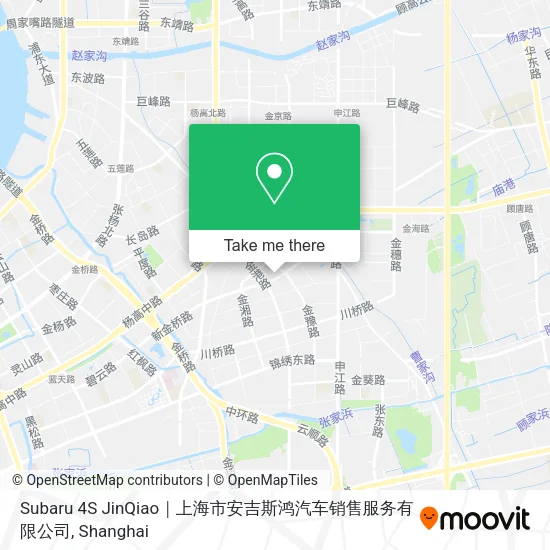 Subaru 4S JinQiao｜上海市安吉斯鸿汽车销售服务有限公司 map