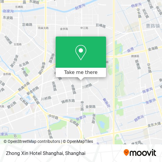Zhong Xin Hotel Shanghai map