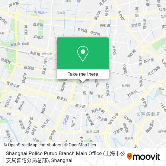 Shanghai Police Putuo Branch Main Office (上海市公安局普陀分局总部) map