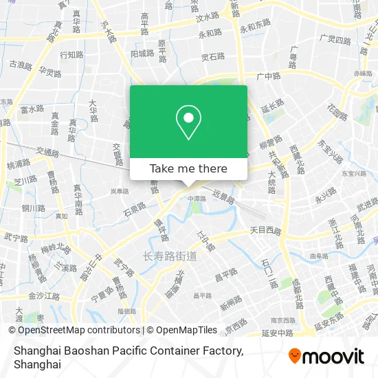 Shanghai Baoshan Pacific Container Factory map