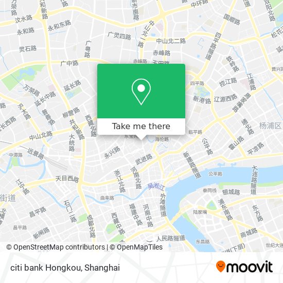citi bank Hongkou map