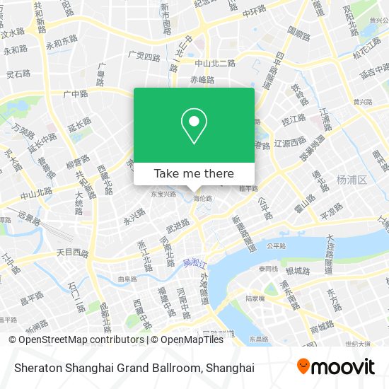 Sheraton Shanghai Grand Ballroom map