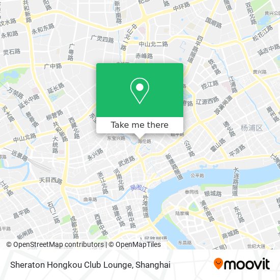 Sheraton Hongkou Club Lounge map