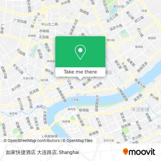 如家快捷酒店 大连路店 map
