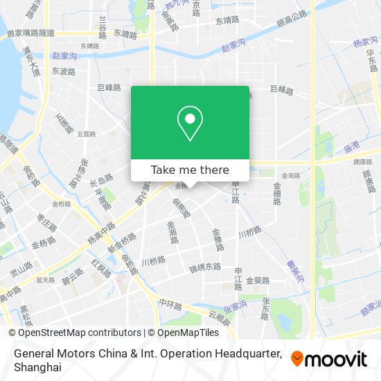 General Motors China & Int. Operation Headquarter map