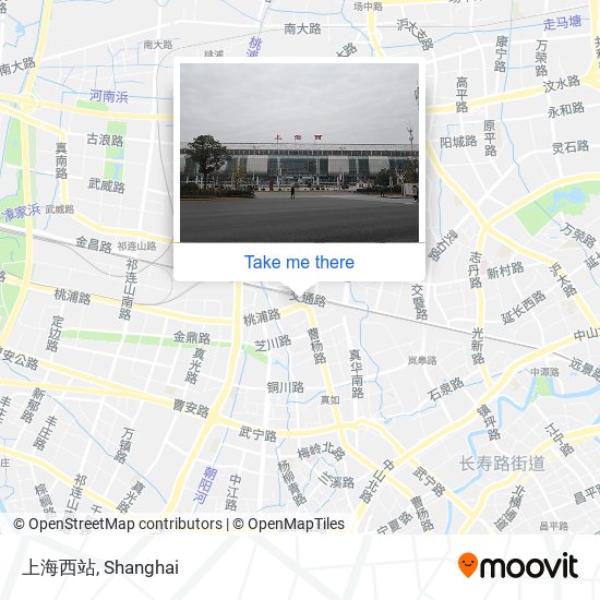上海西站 map