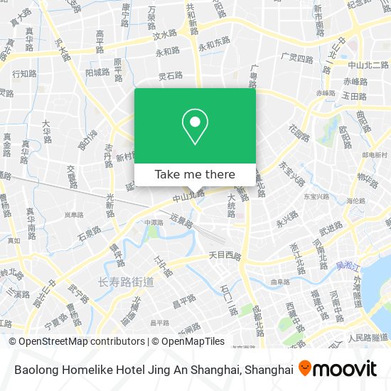 Baolong Homelike Hotel Jing An Shanghai map