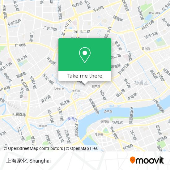 上海家化 map