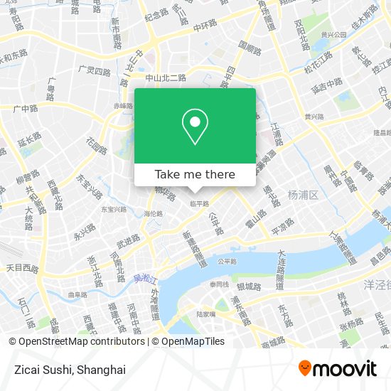 Zicai Sushi map