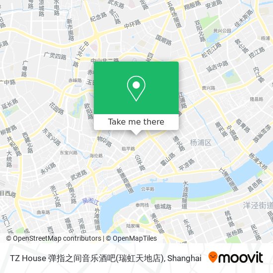 TZ House 弹指之间音乐酒吧(瑞虹天地店) map