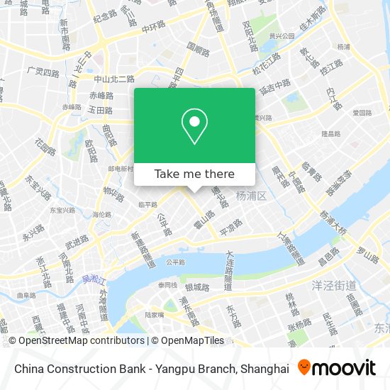 China Construction Bank - Yangpu Branch map