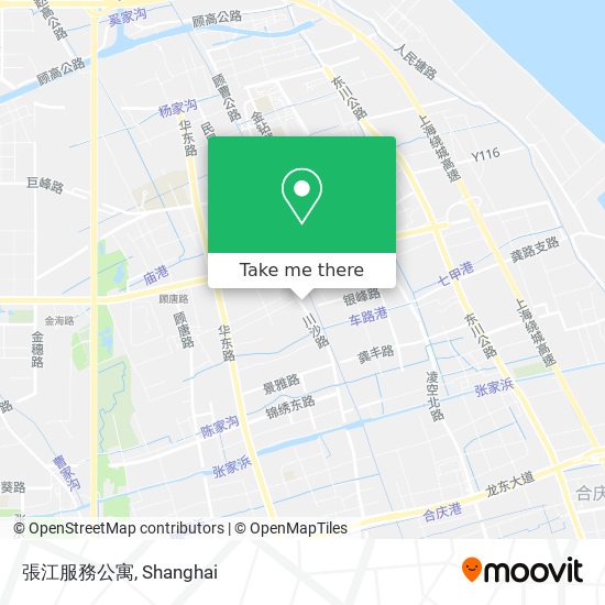 張江服務公寓 map