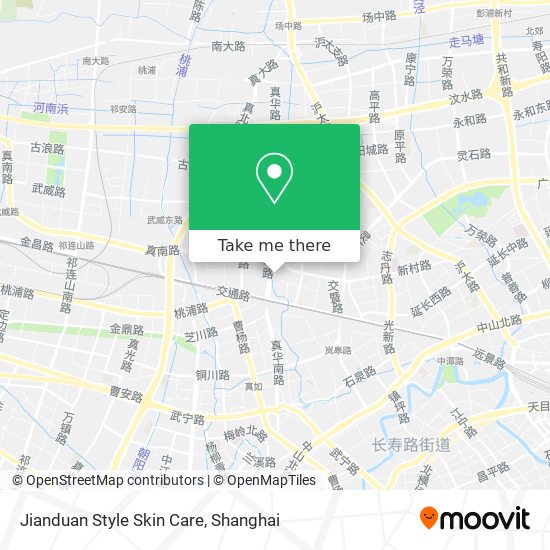 Jianduan Style Skin Care map