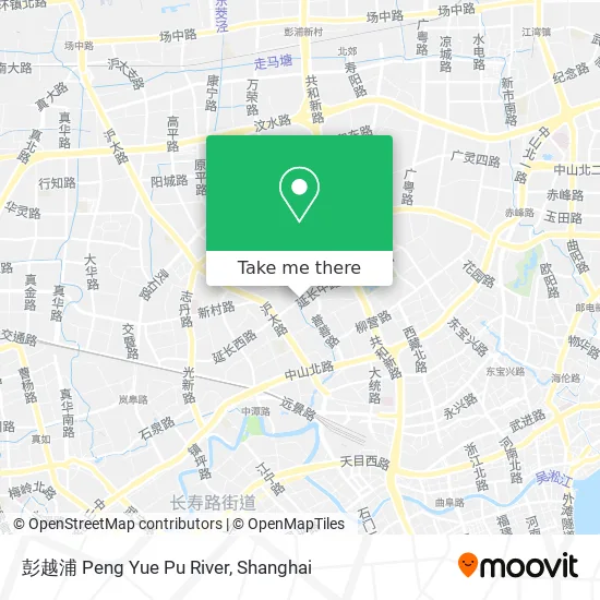 彭越浦 Peng Yue Pu River map