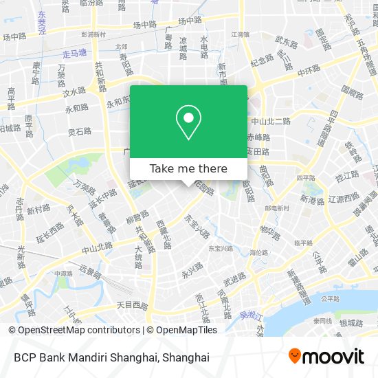 BCP Bank Mandiri Shanghai map