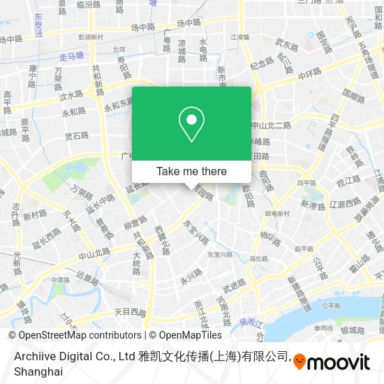 Archiive Digital Co., Ltd  雅凯文化传播(上海)有限公司 map