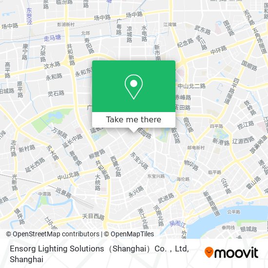 Ensorg Lighting Solutions（Shanghai）Co.，Ltd map