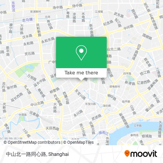 中山北一路同心路 map