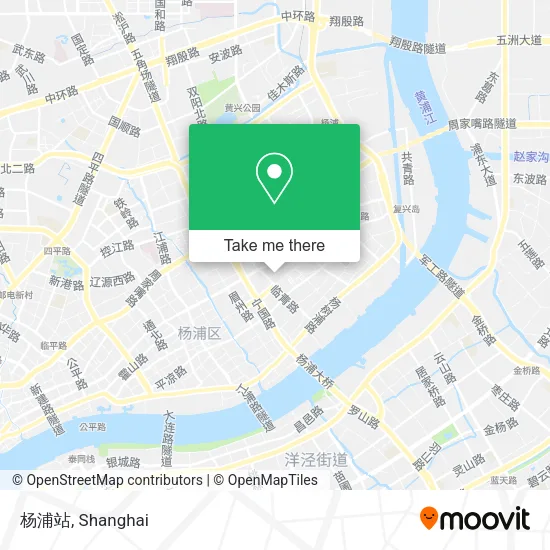 杨浦站 map